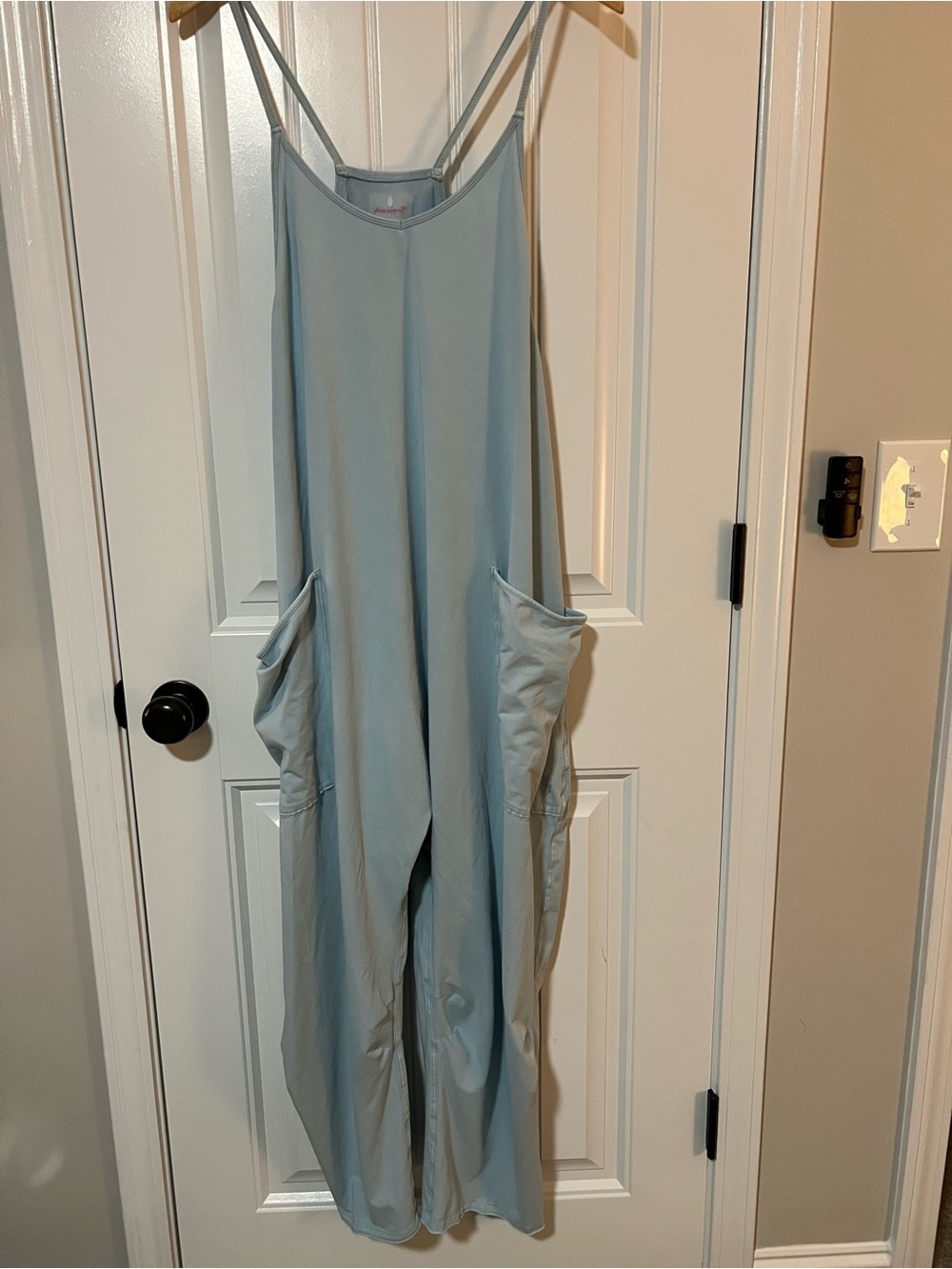 Free People Hot Shot Onesie blue size large